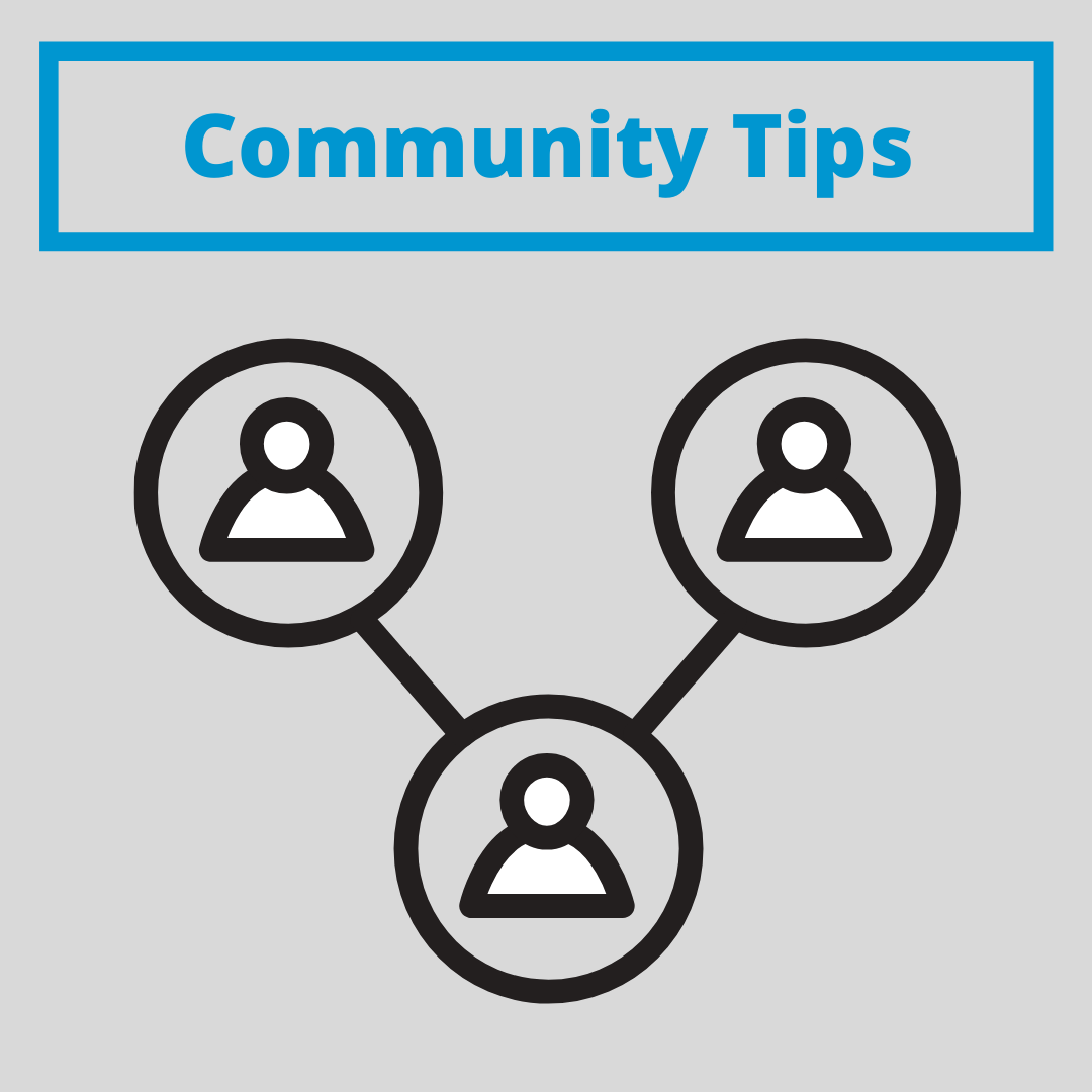Community Tips Graphic